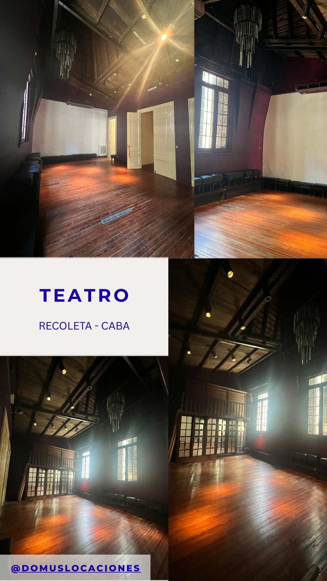 Teatro en Recoleta — vista principal
